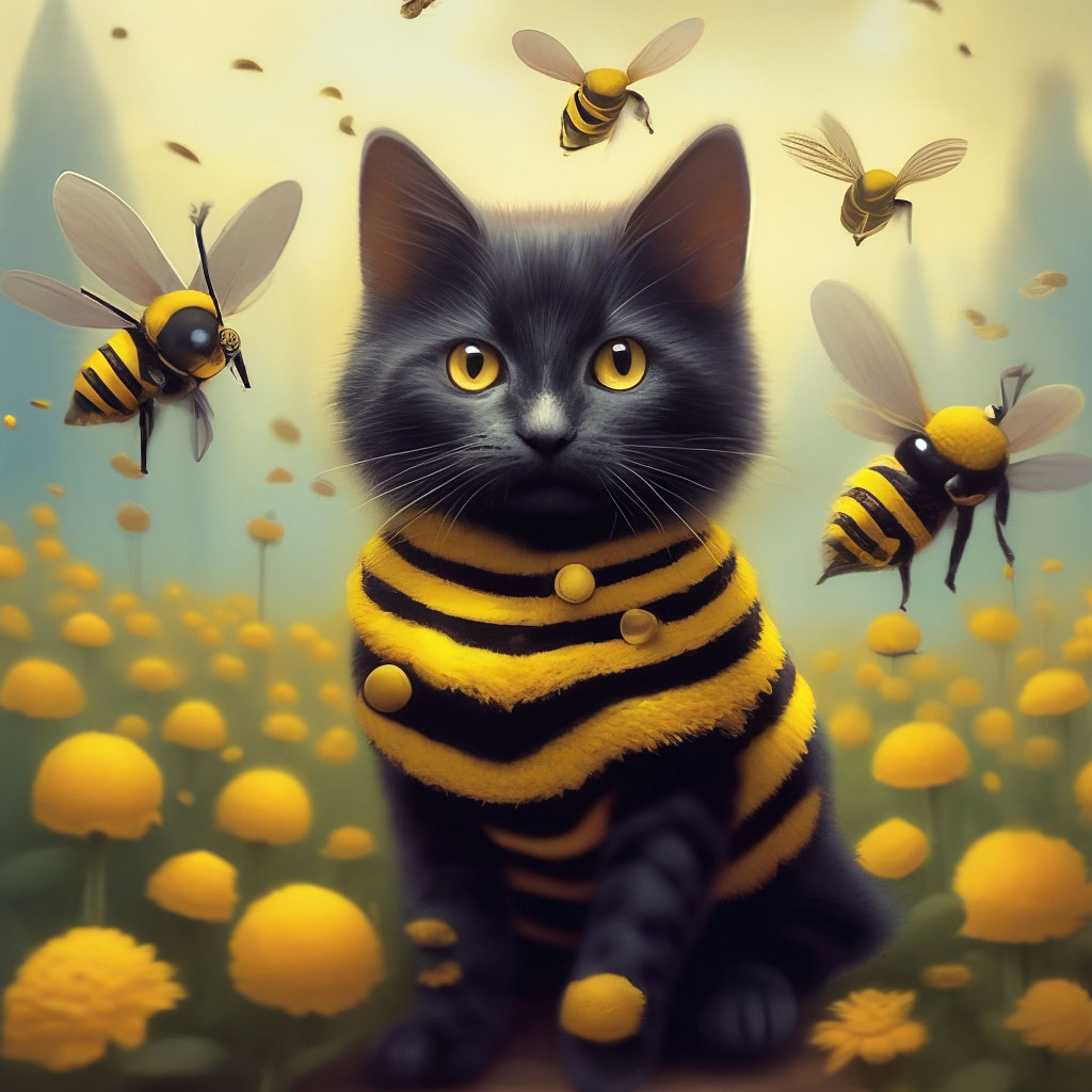 Пчела кот🐱🐝🍯