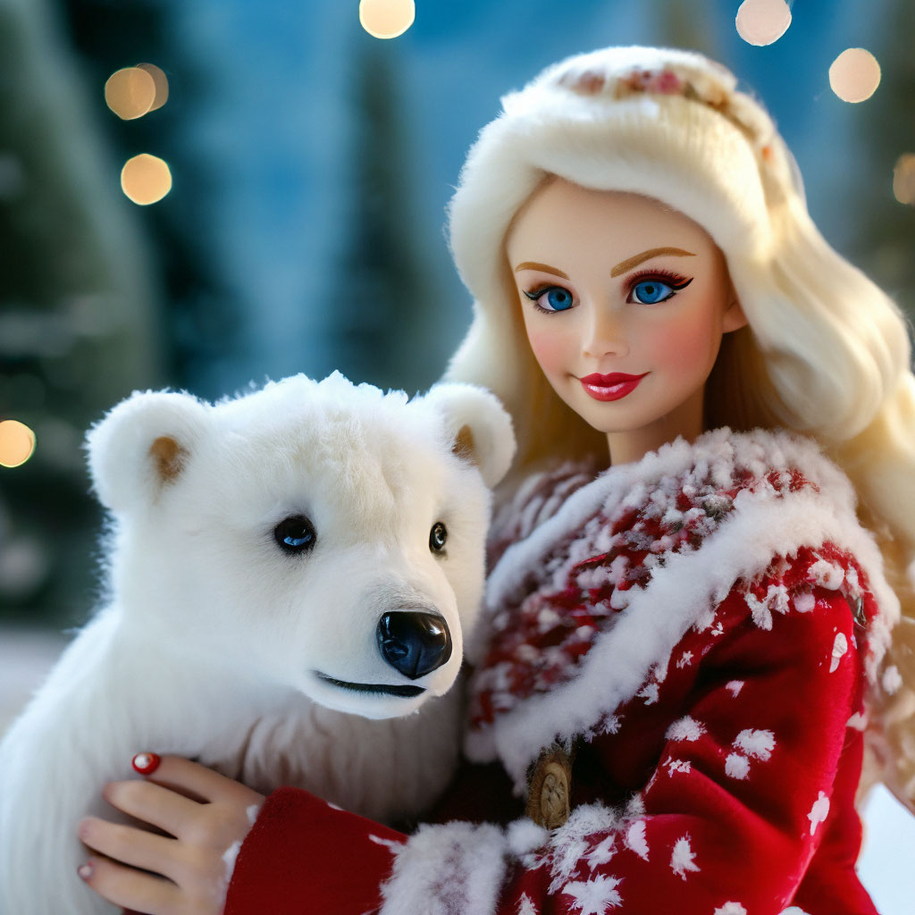 Polar bear barbie on sale