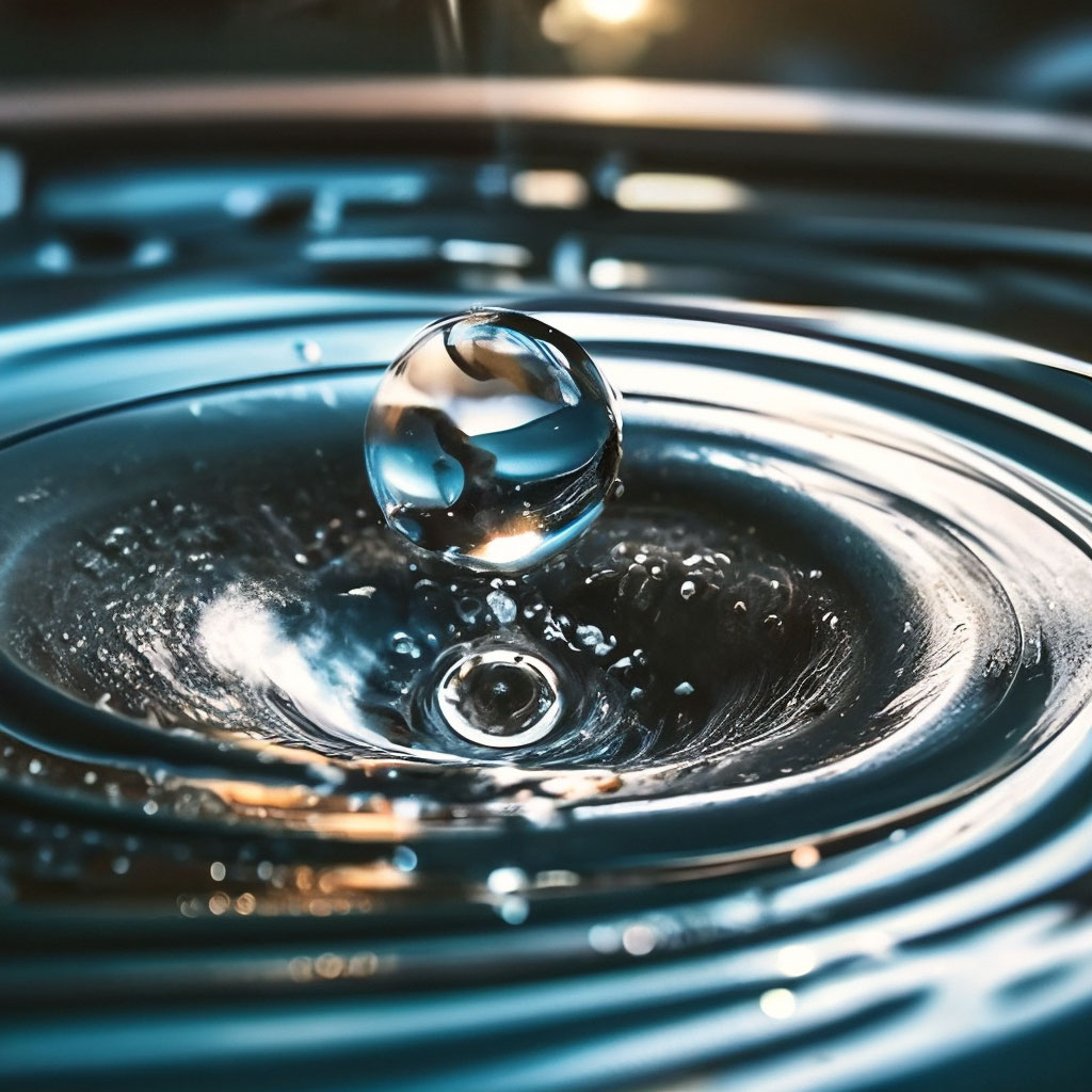 «Капля. фиксация кадра в момент, …» — создано в Шедевруме