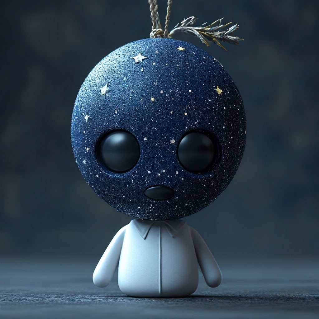 ""Jack" 〔High The guy who has a faceless starry head in dark blue ...