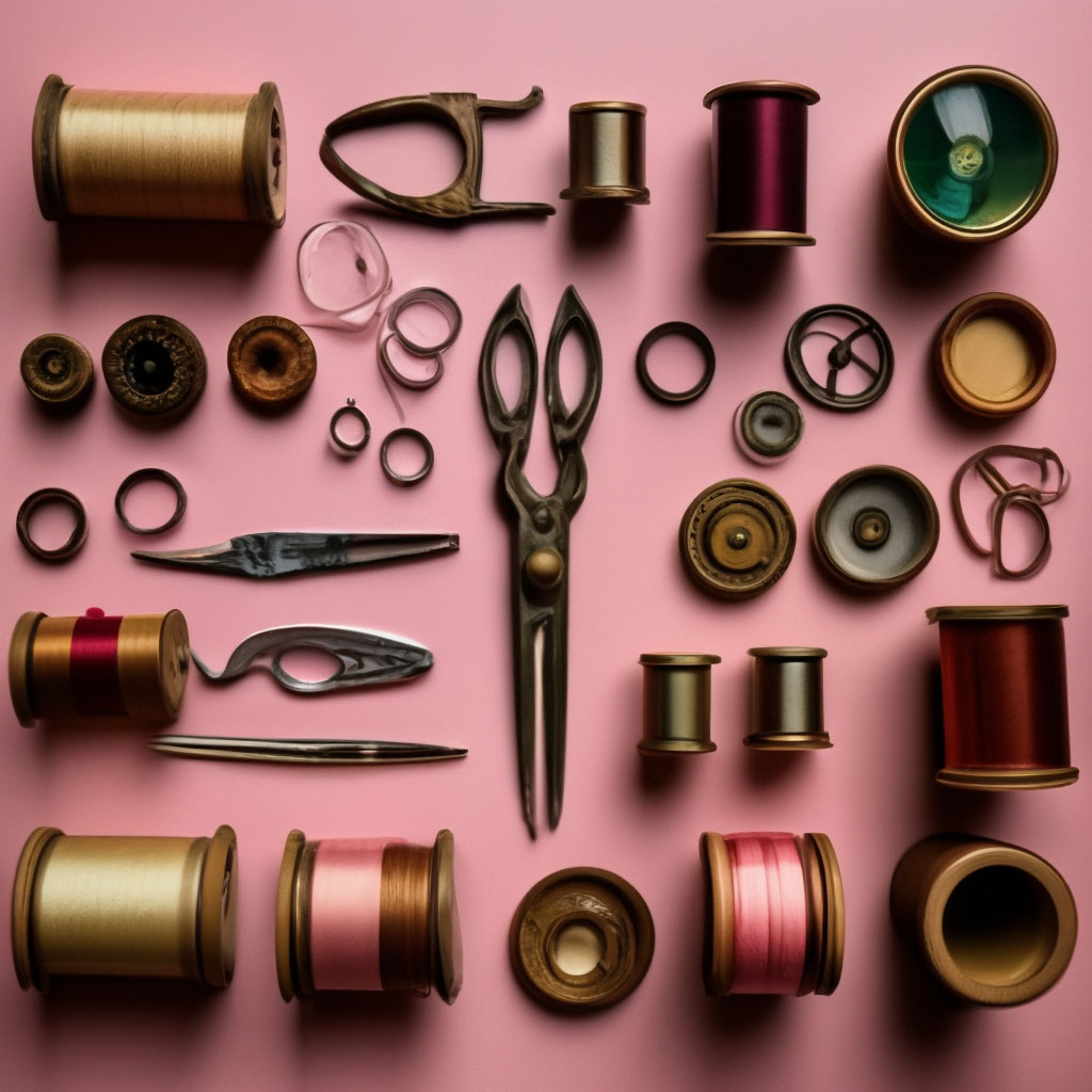 Винтажные scissors, швейные …» — создано в Шедевруме