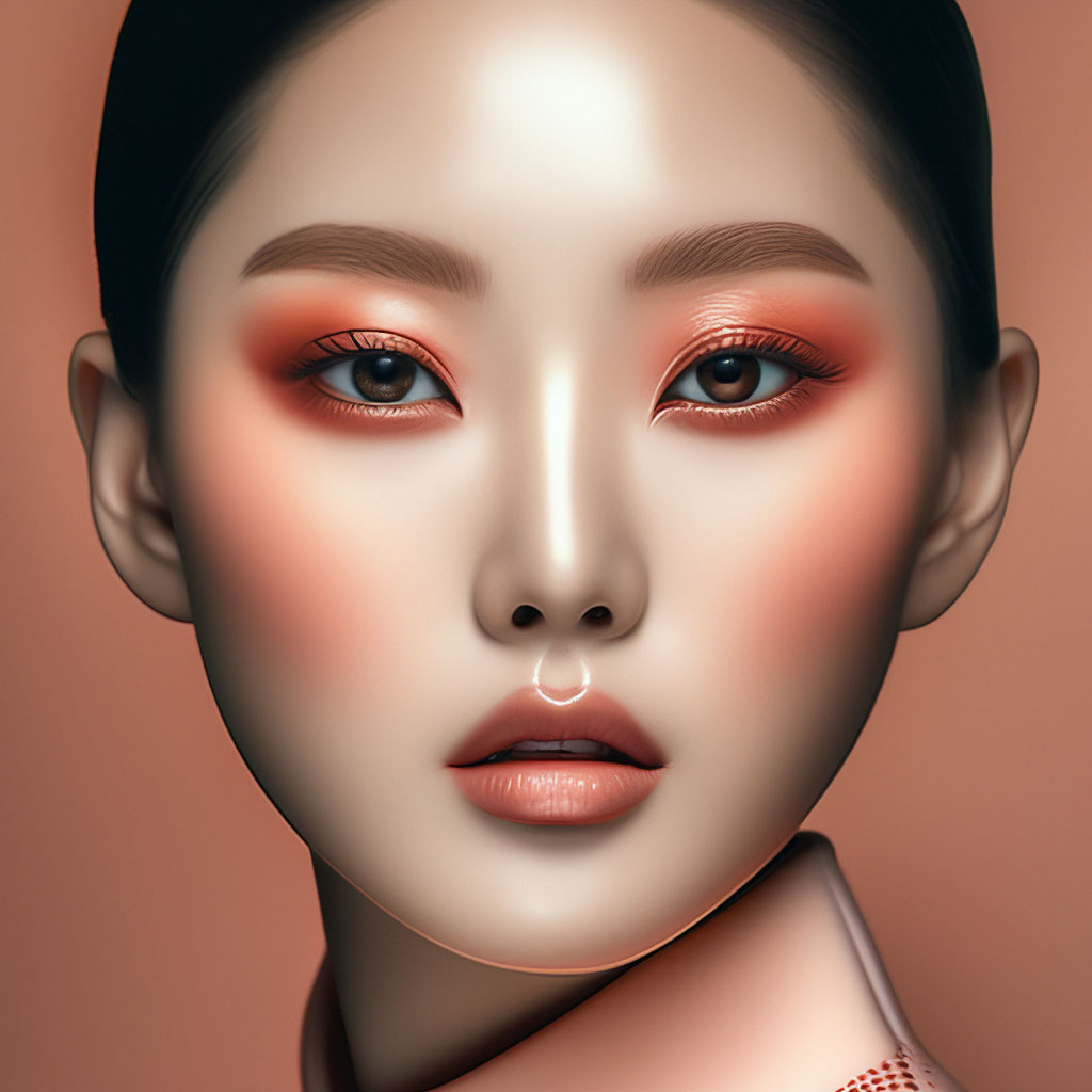 #mal #aesthetic #korean #koreanfashion #корея Peach makeup, Pale makeup, Korean 