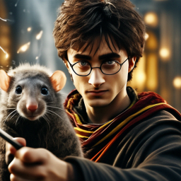 «Harry Potter waved a magic wand and the rat turned into a man ...