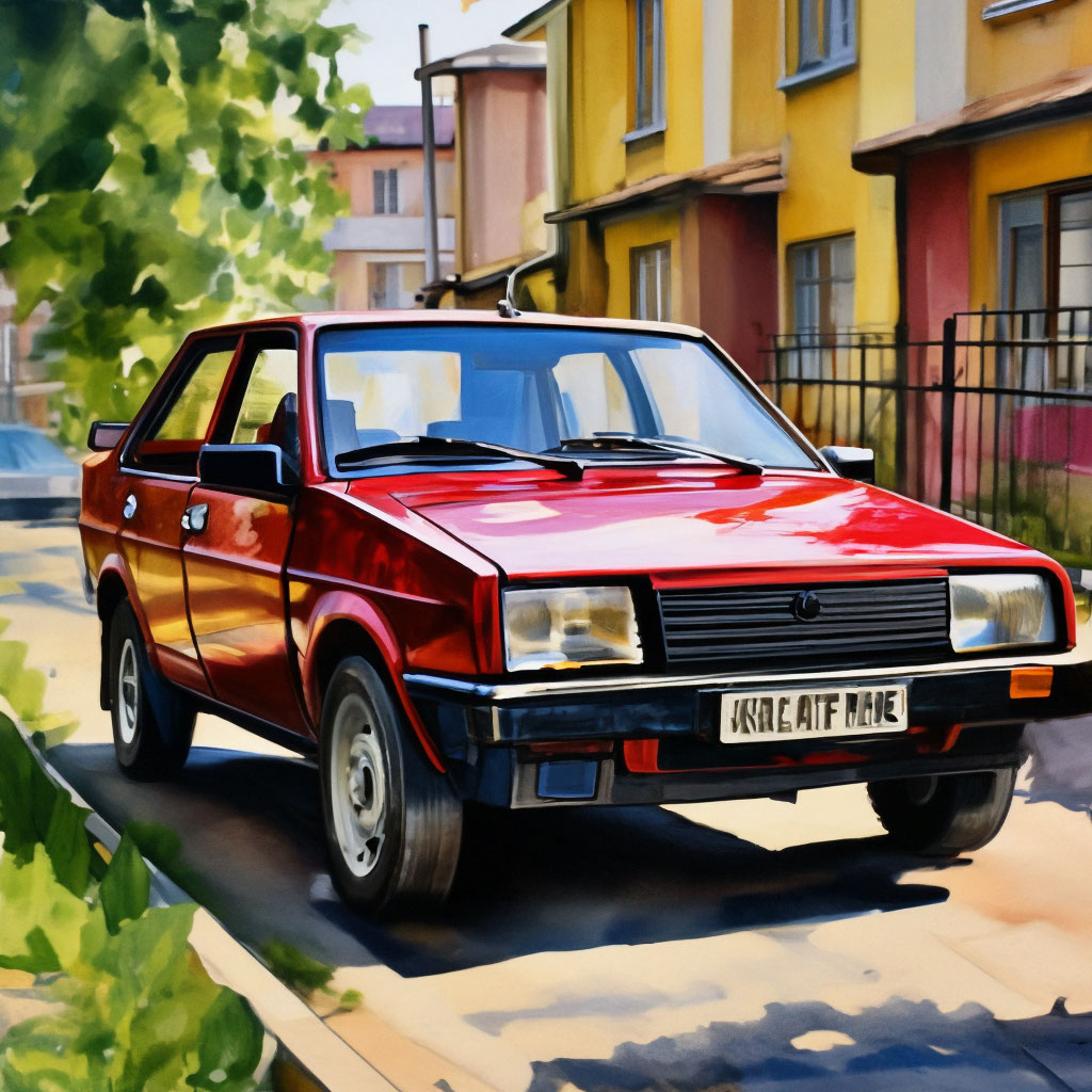 VAZ Lada 2109 cherry car in… | Andrew T