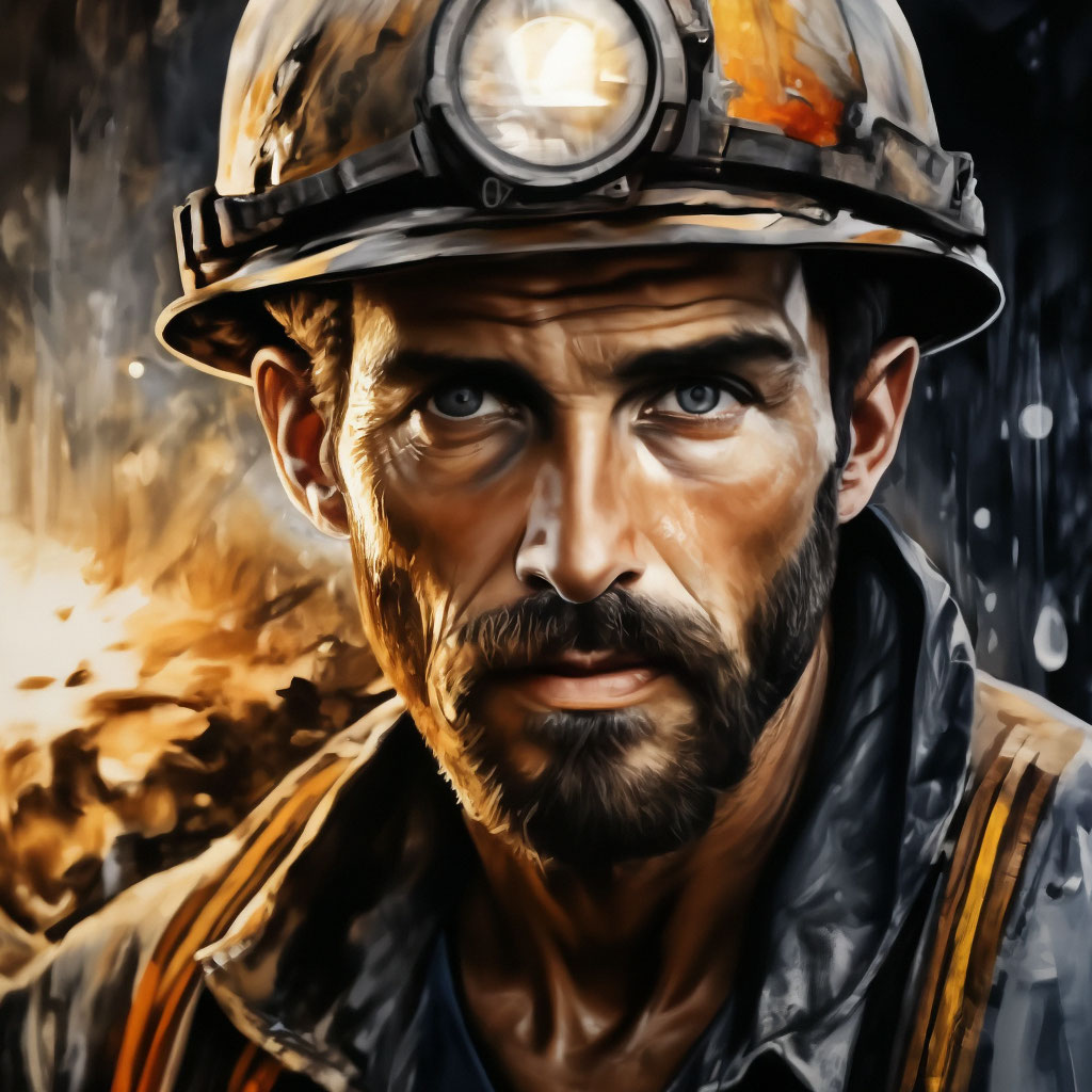 Раскраска шахтер