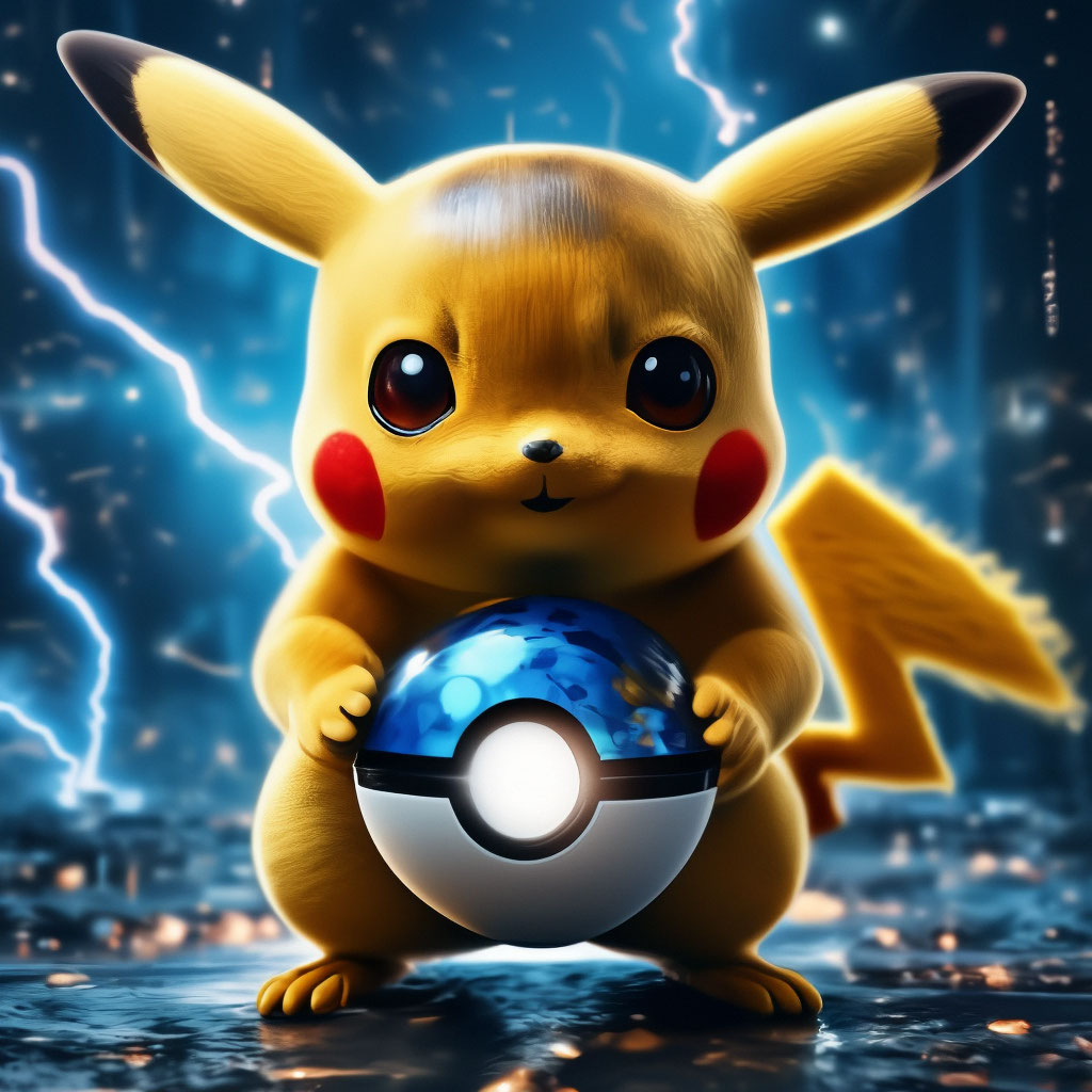 Pikachu Holding A Pokeball Action Figure Barbecue: Action Figure