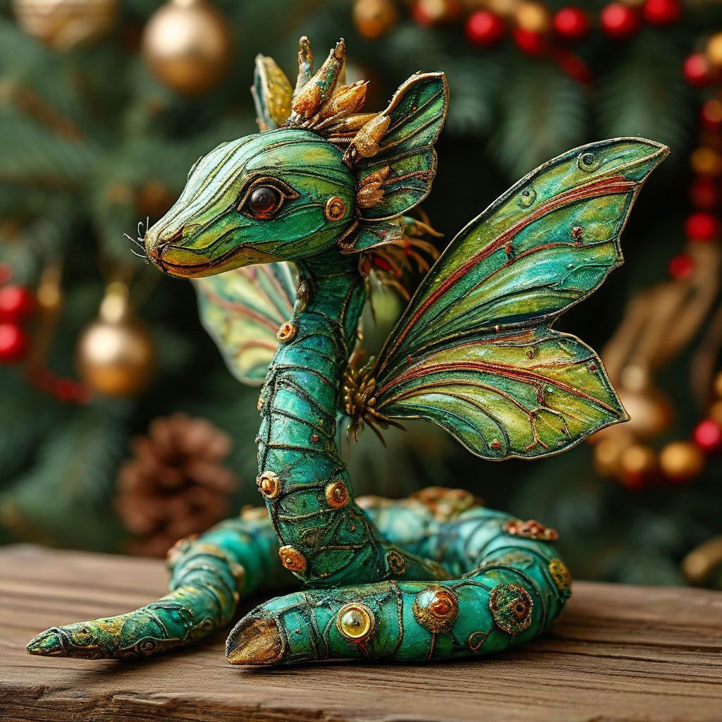 "The Green Snake Fairy" — image created in Shedevrum
