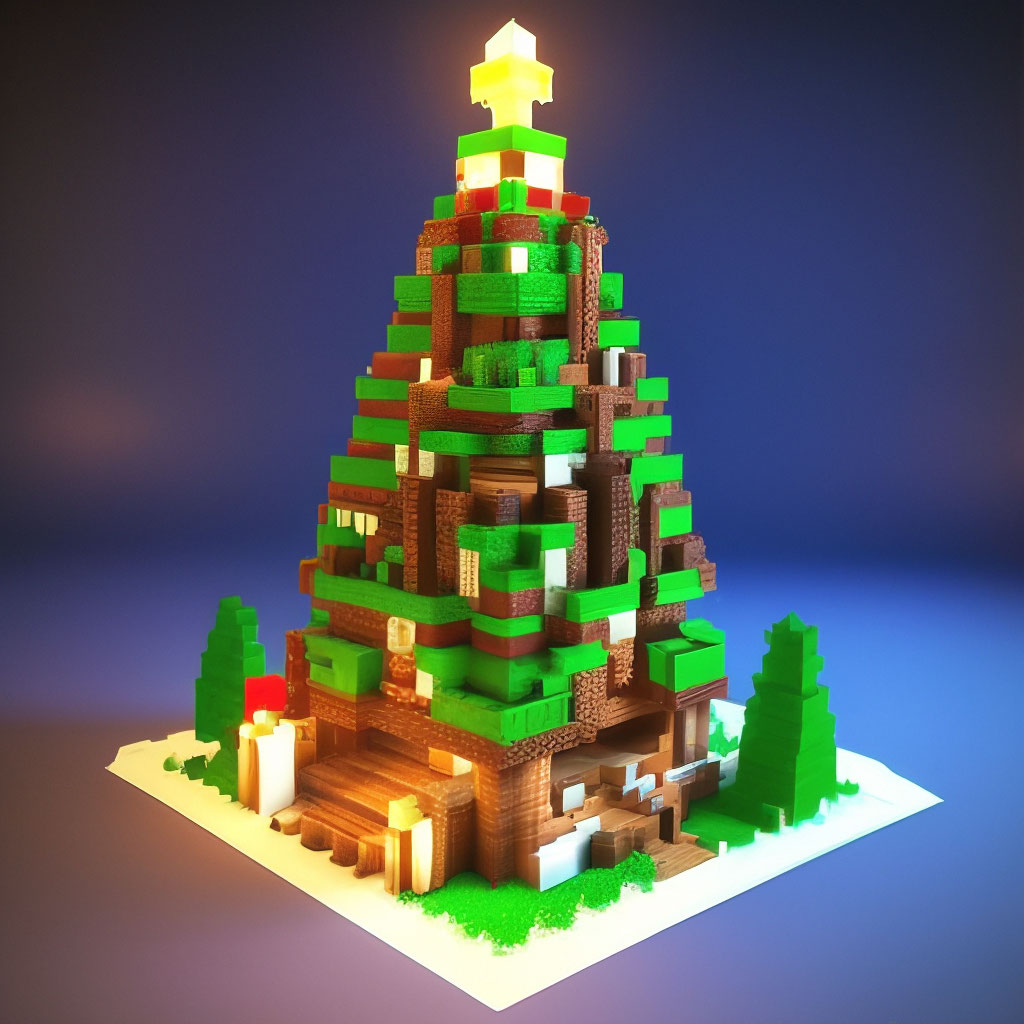 Minecraft и Новогодняя елка: гайды по построению домов, факты, приколы — Лучшее | Пикабу