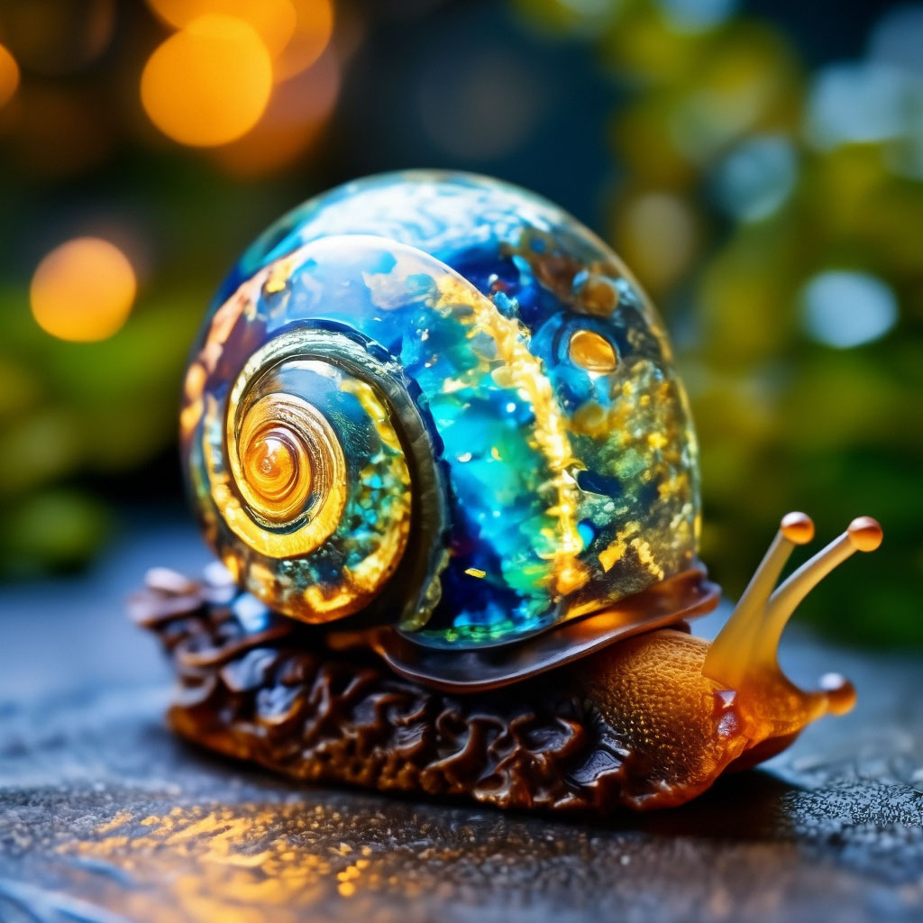 Glass Snail Shell Filled With …» — Создано В Шедевруме