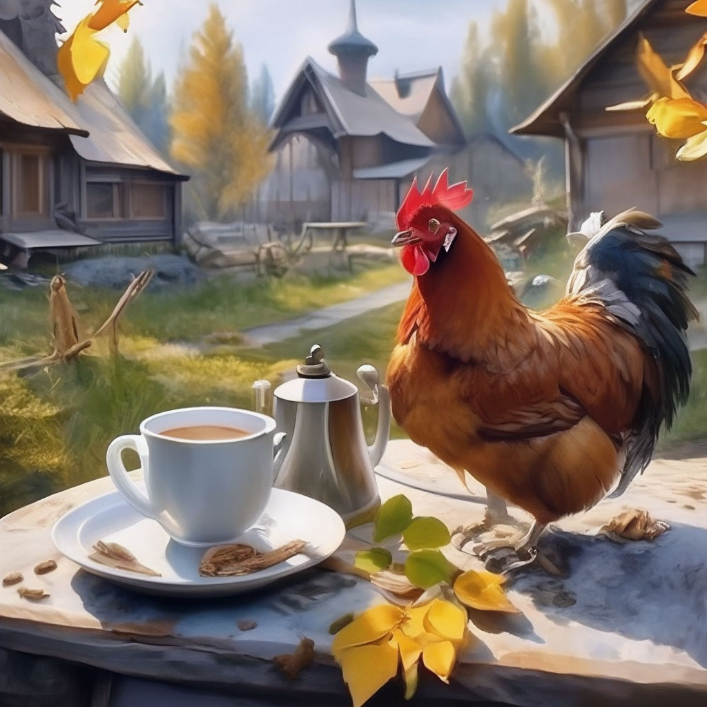 Деревенька моя... Painting, Pet birds, Animation