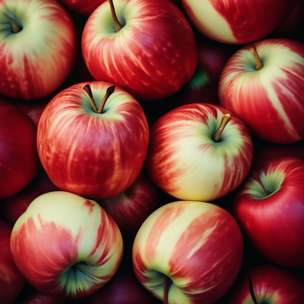 Текстура яблок, много свежих садовых…» — создано в Шедевруме