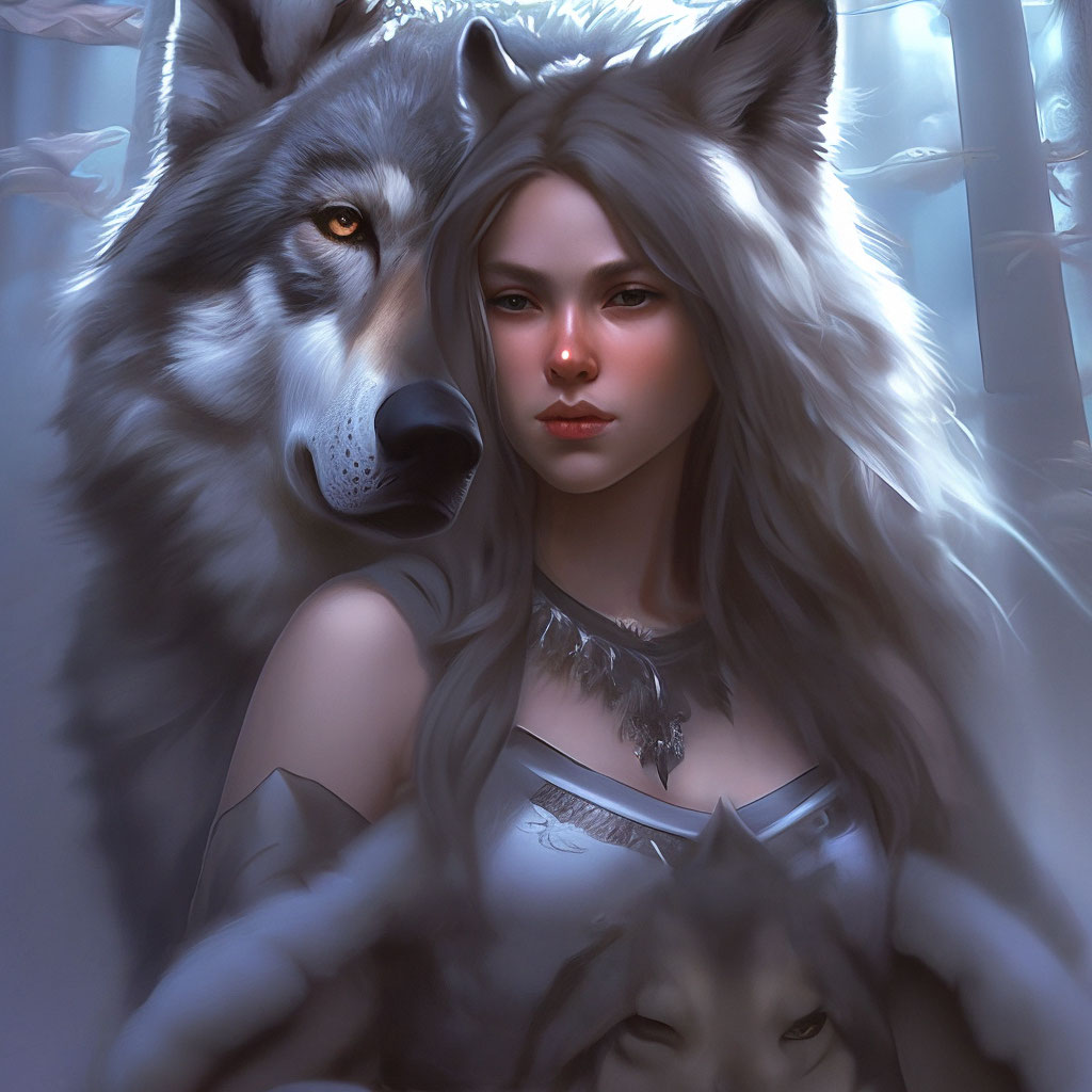 Девушка волчица - красивые фото