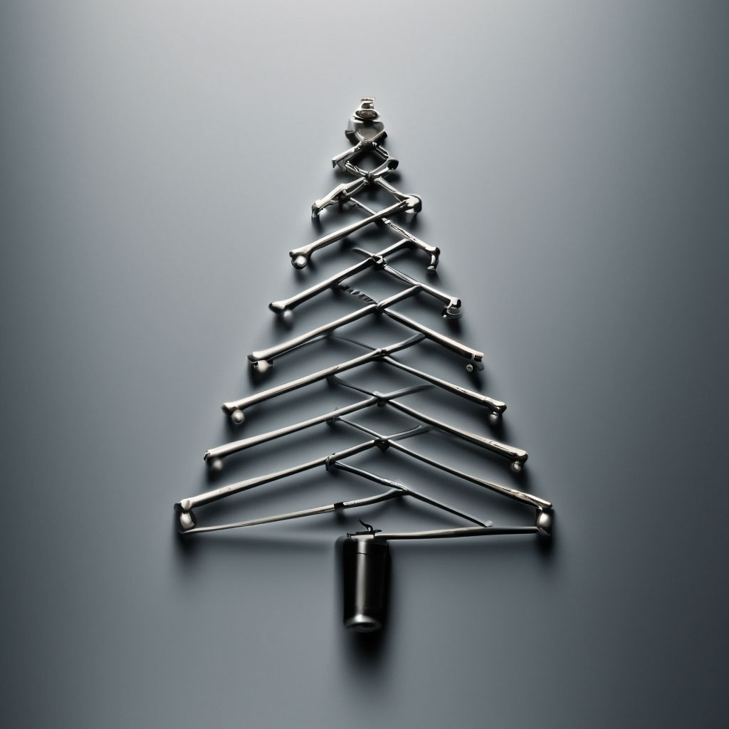 Декоративная елка из металла Christmas Loft 133 см (Kaemingk)