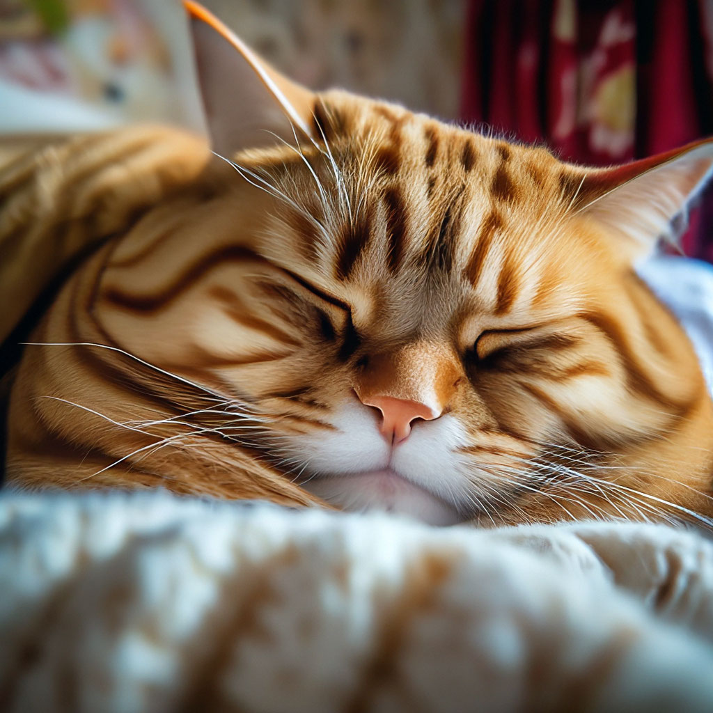 Толстенький кот совокот спит под …» — создано в Шедевруме