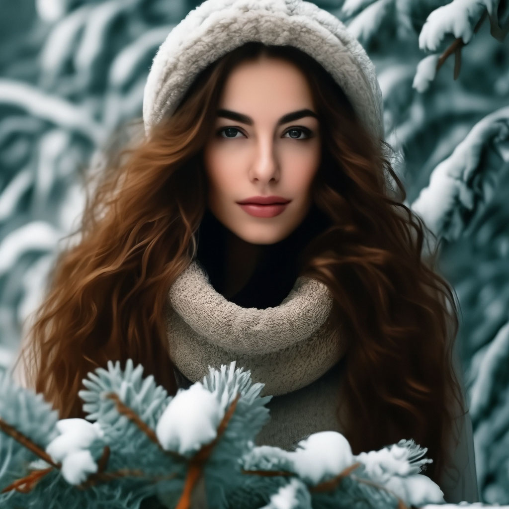 Картинки на тему #женщина_зима - в Шедевруме