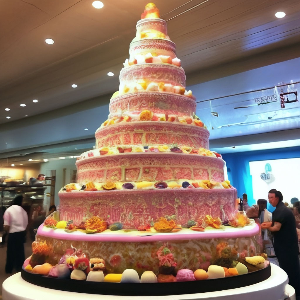 Большой торт на день рождения (107 фото)