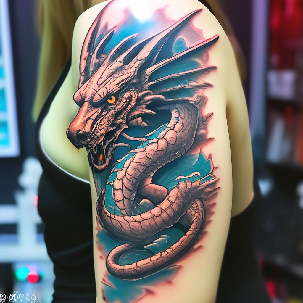 Татуировка дракона на бедре: значение и особенности - aikimaster.ru
