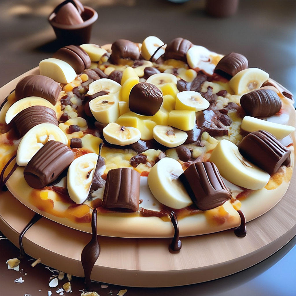 Шоколадная пицца «Брауни»