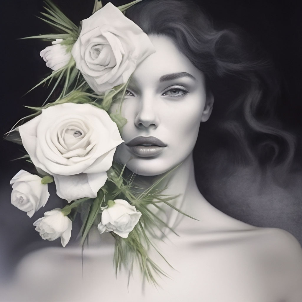 Белые розы,ирис,акварель,красивая …» — создано в Шедевруме