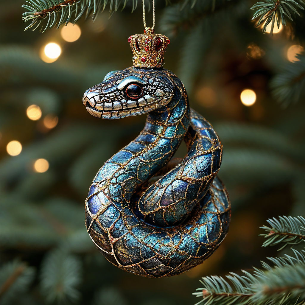 "The snake in the crown" — image created in Shedevrum