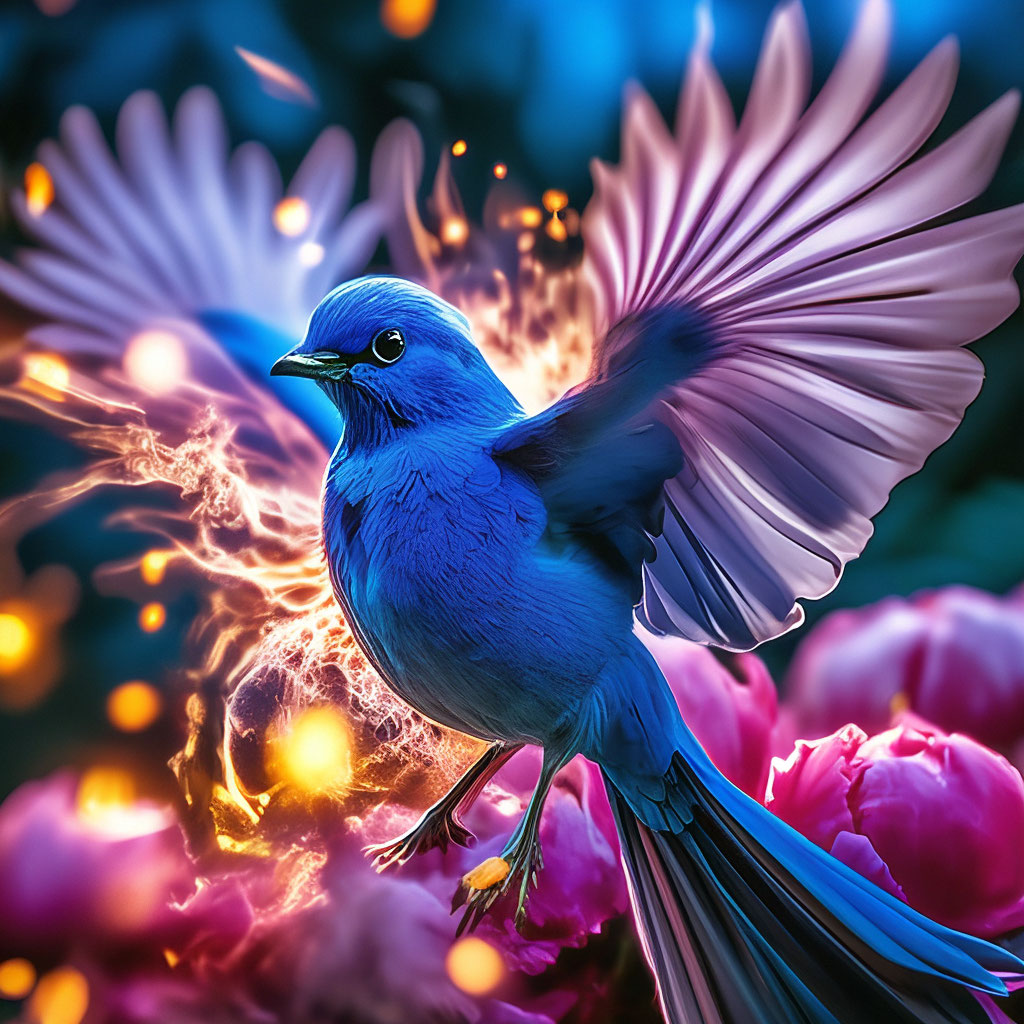 Синяя Птица (Рисунки М. Митрофанова)