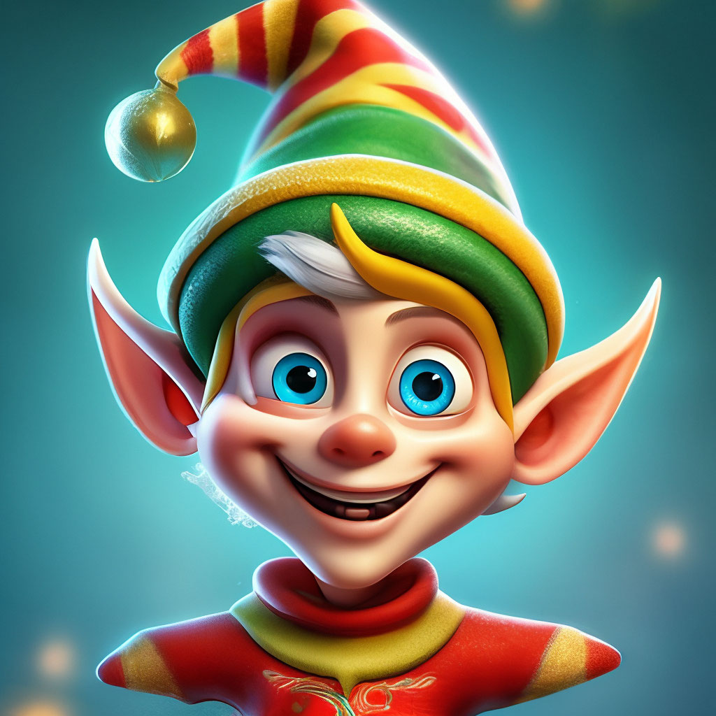 Funny Elf Cartoon